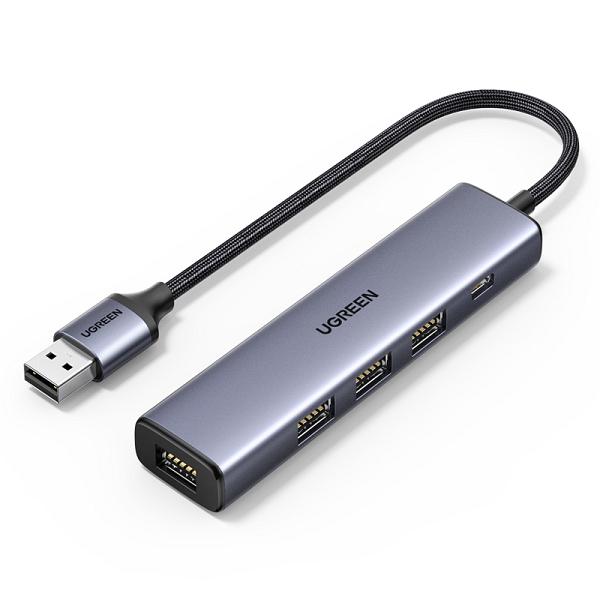  Ugreen 4-port USB-A w/ Adapter Support USB 5Gbps